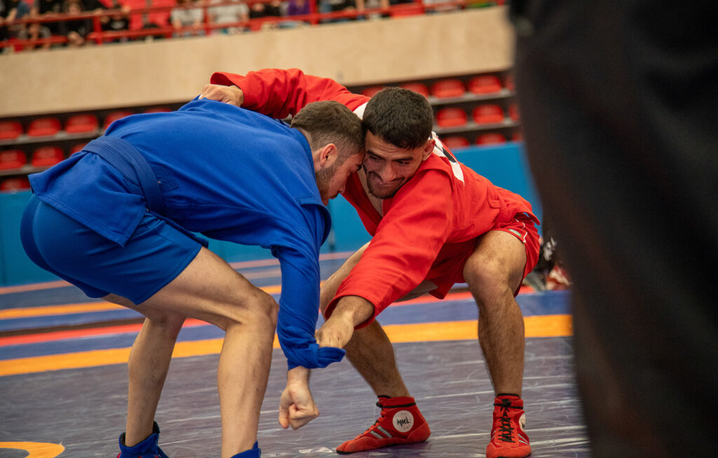 Ibai Gracia, en el Campeonato de España de Sambo disputado en Tres Cantos el pasado mes de marzo