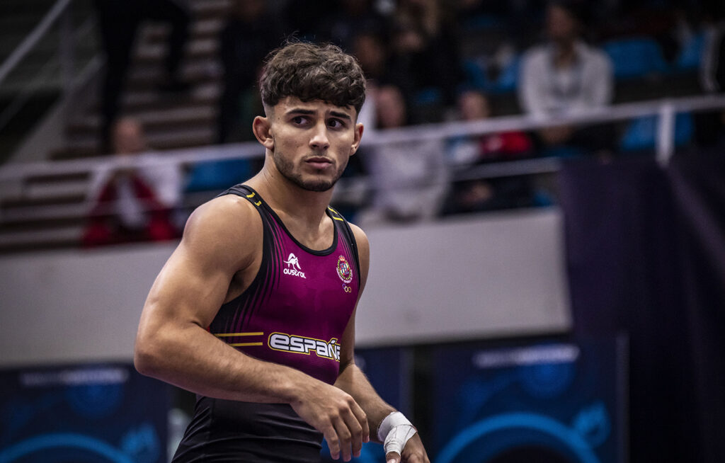 Felipe Ferrusola, durante su combate de octavos de final