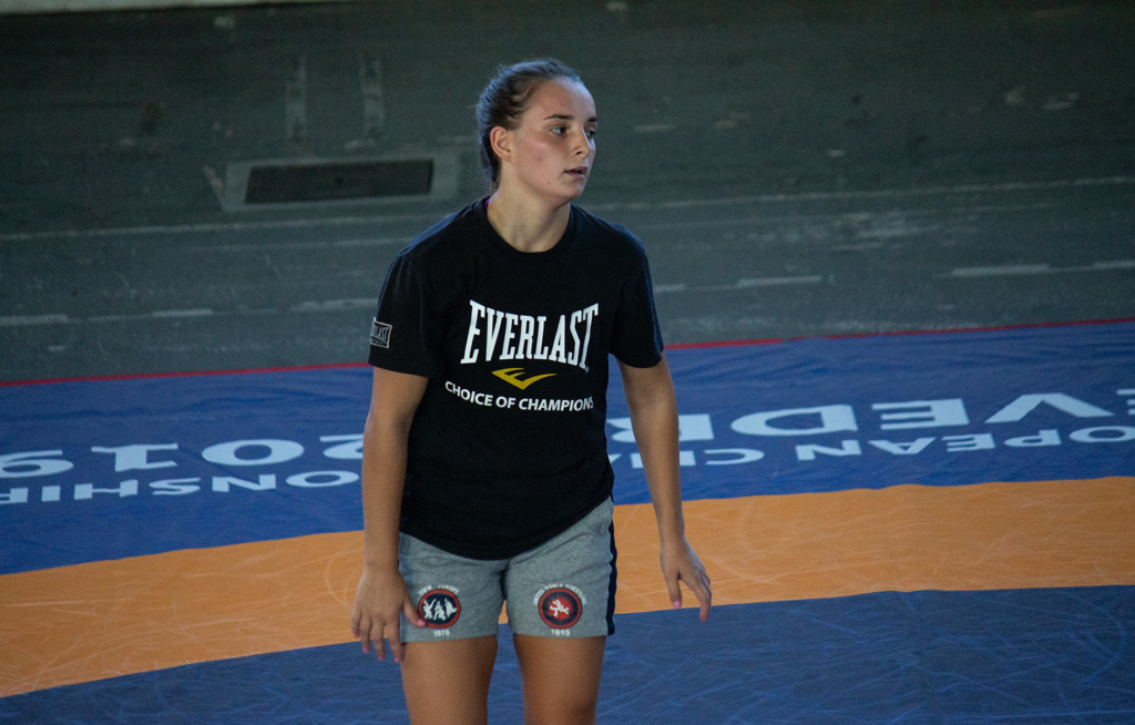 Rosa Molina, en un entrenamiento de la Selección